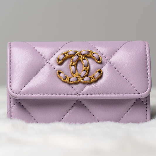 Chanel Flap Card Holder in Violet